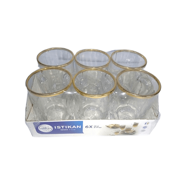 Duralex Tea Cup Golden 6 pcs Set