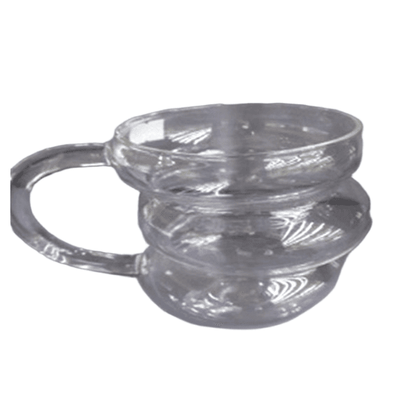 GLASS HEAT RESISTANT GRAPE SHAPE COFFEE MUG